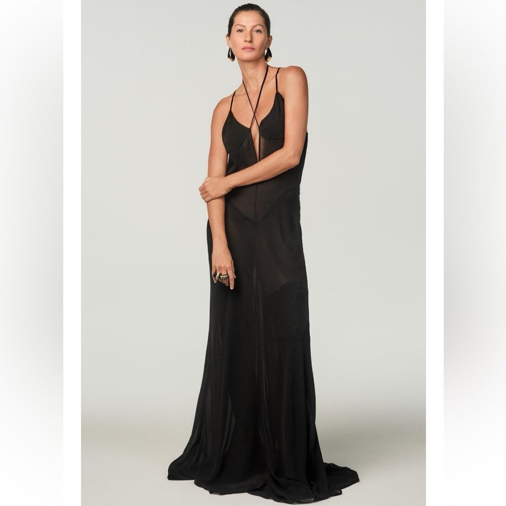 Zara Stefano Pilati long slip dress